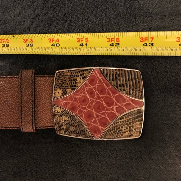 PRADA Leather Snake/Python Skin Style Belt - Picture 6 of 12